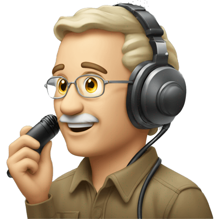 Man on a ham radio  emoji