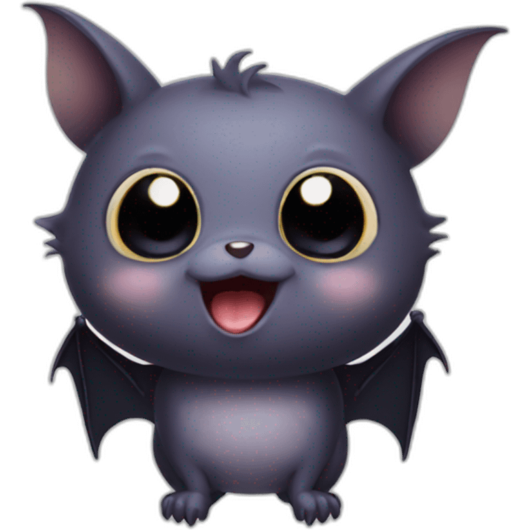 Cute little Chubby Bat  emoji