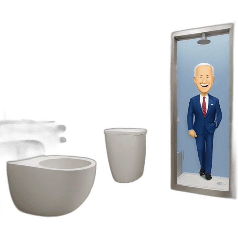 Joe Biden bathroom emoji