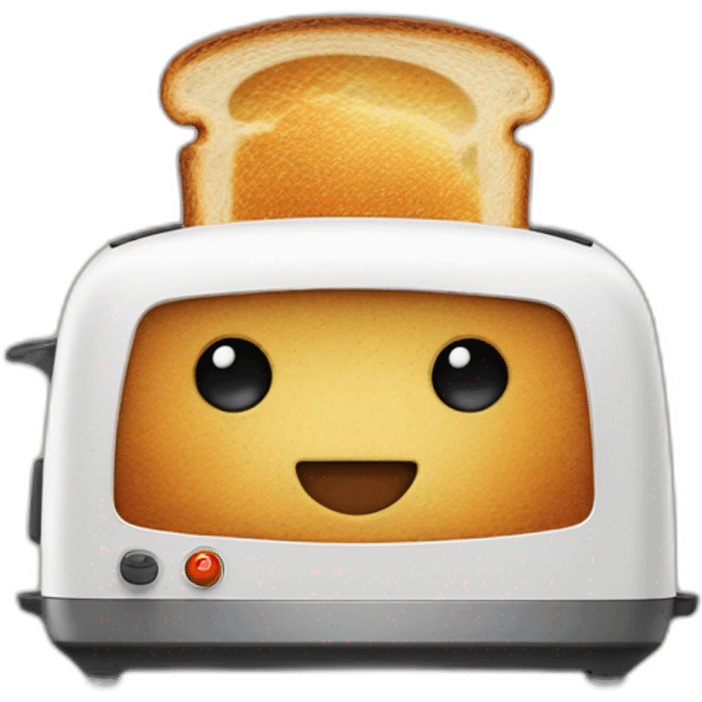 Toaster as human emoji