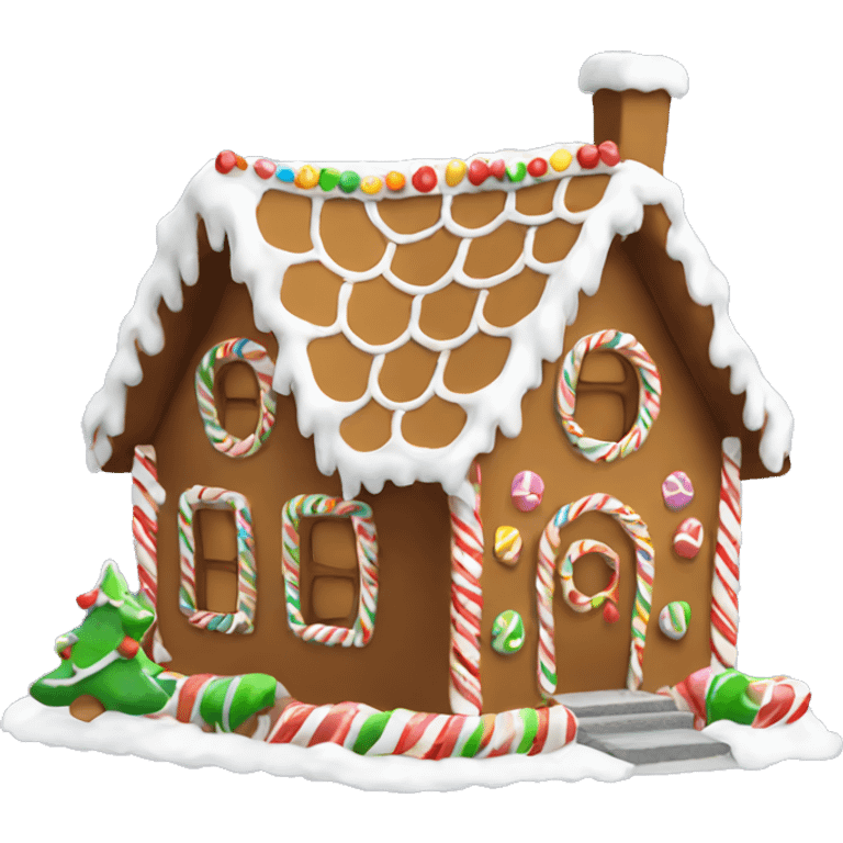 Gingerbread house emoji