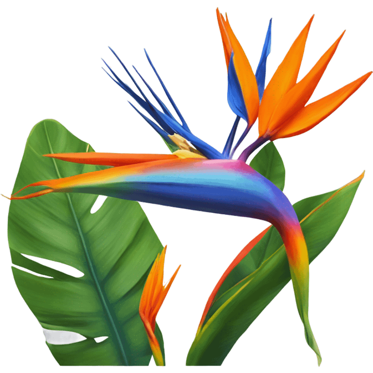 Bird of paradise plant emoji