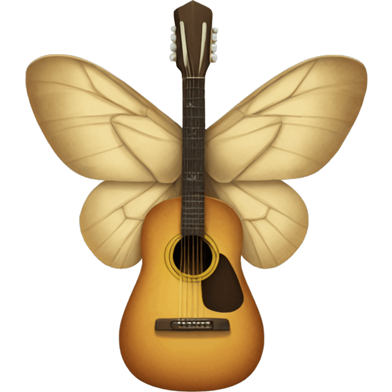 moth with a knife and a guitar emoji