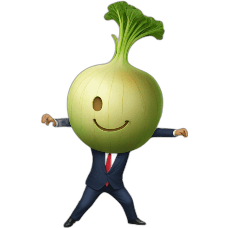 turnip dancing with trump emoji