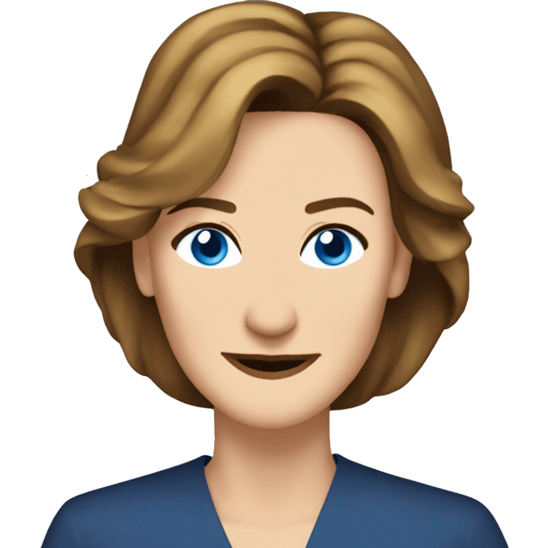 Brenda Strong with blue eyes  emoji