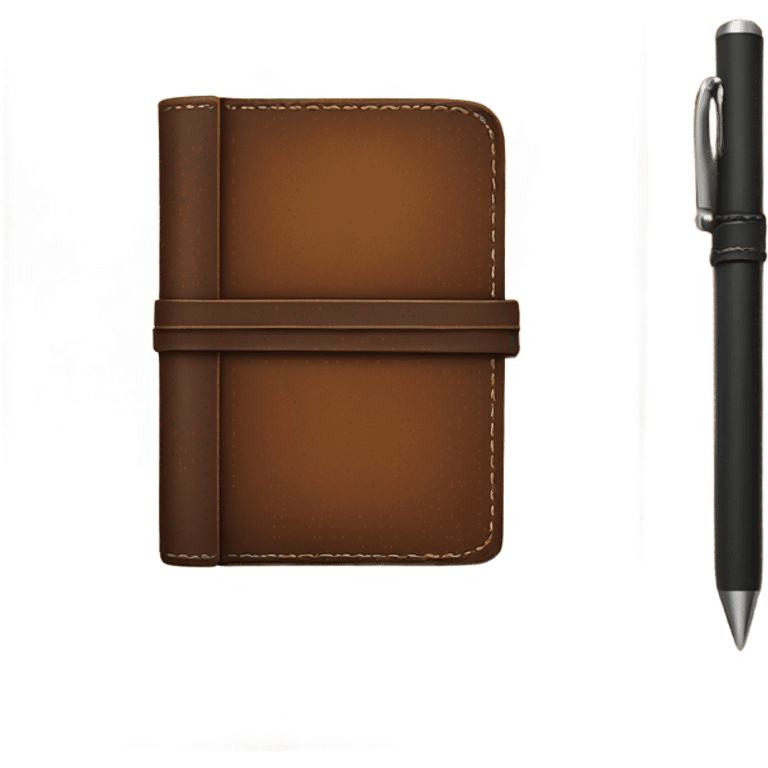 leather journal notebook emoji