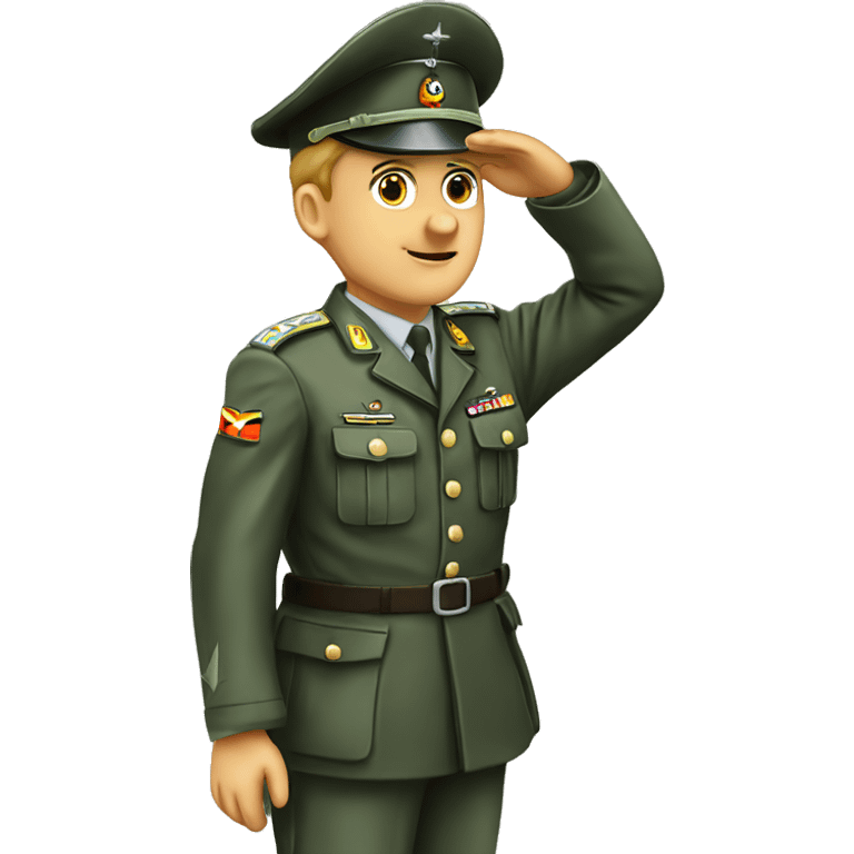 german army man saluting emoji