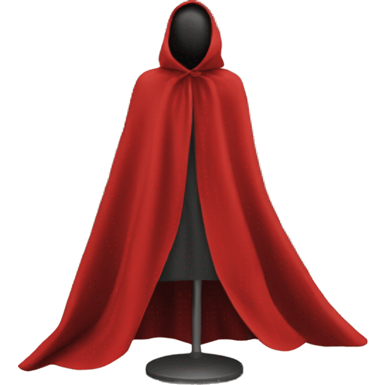 faceless mannequin flapping red cape emoji