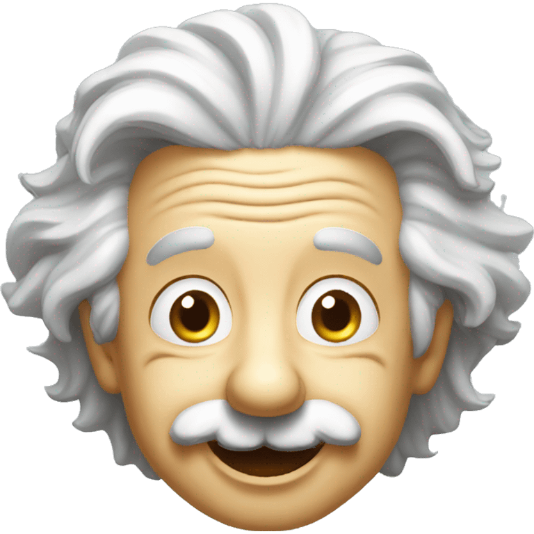 super happy albert einstein head emoji