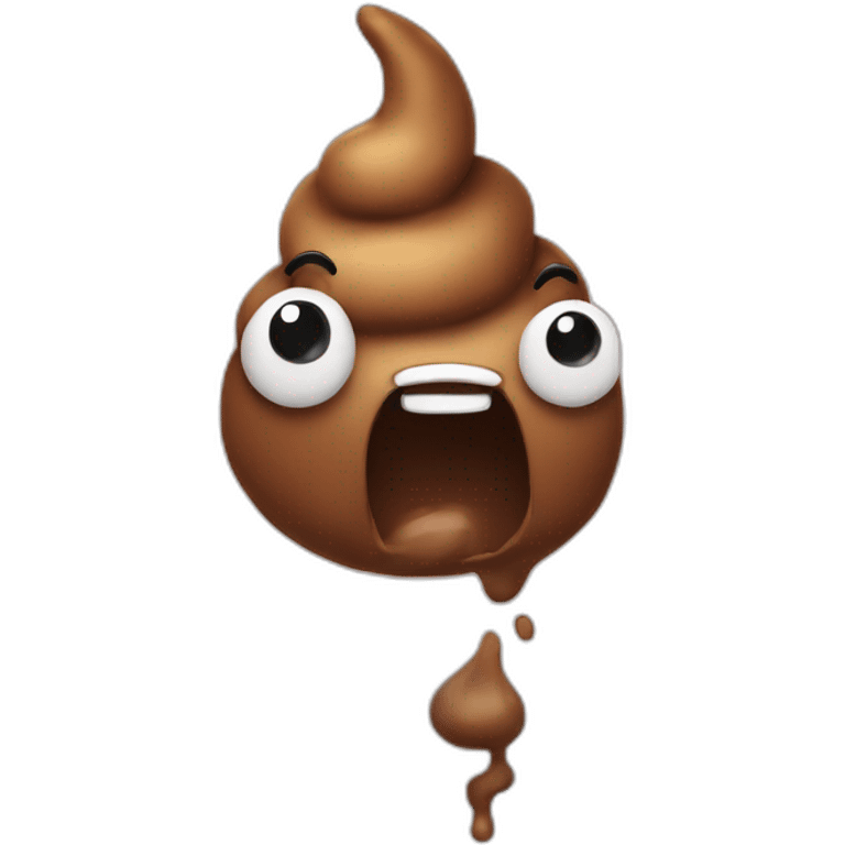 Poop with a hâte emoji