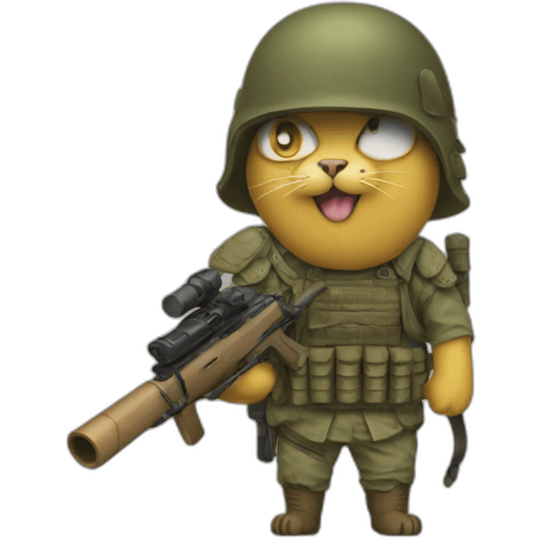 cat soldier  emoji