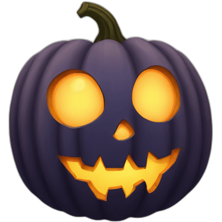 Spooky pumpkin emoji