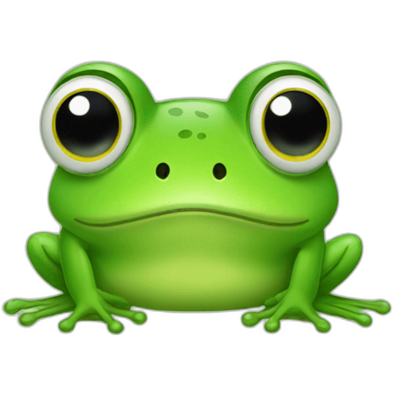 Cute frog emoji