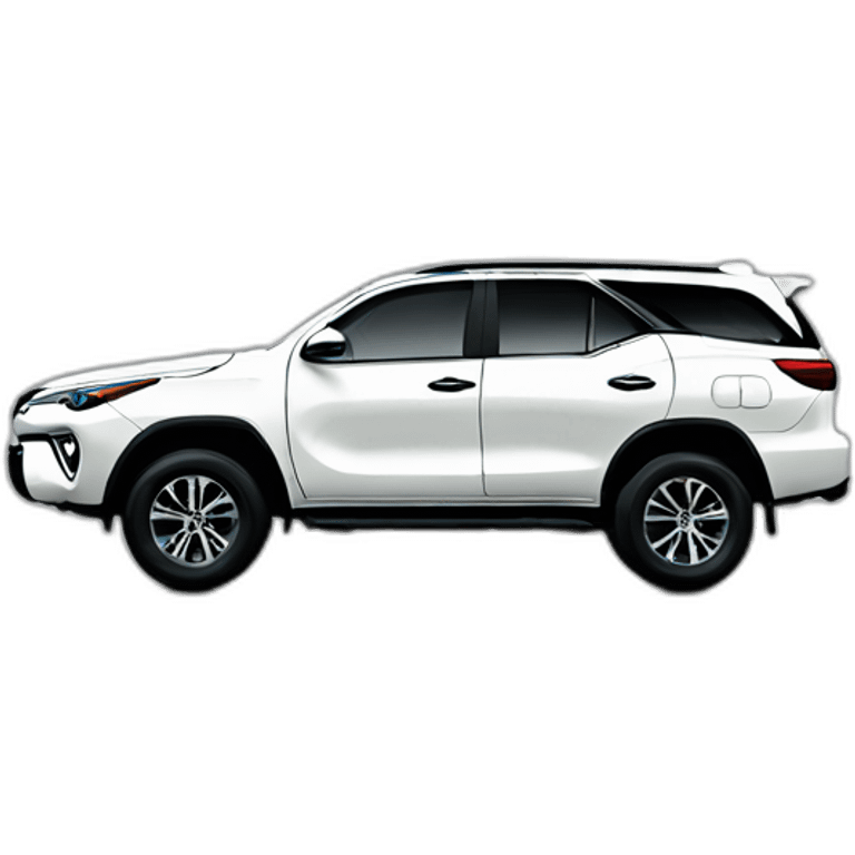 White toyota fortuner emoji