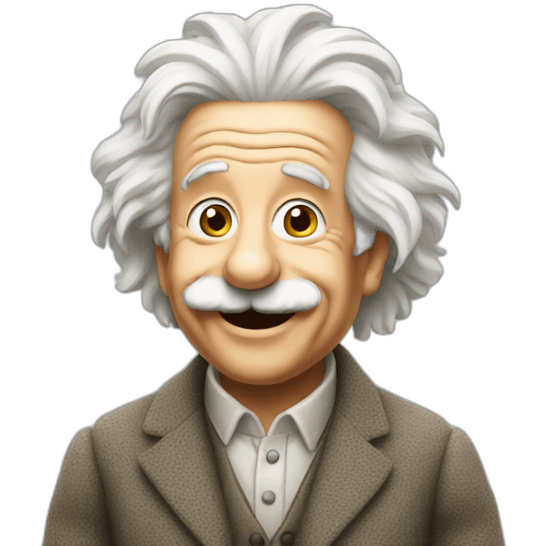 einstein happy emoji