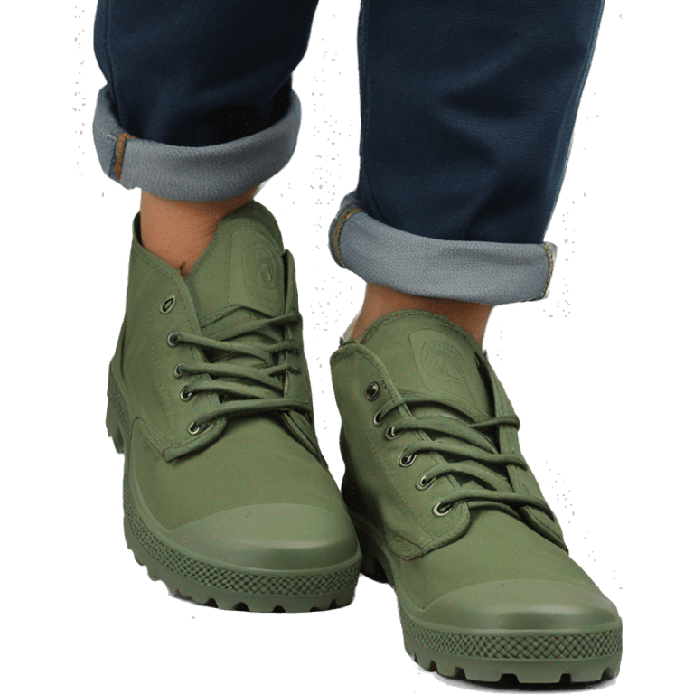 Original Palladium pampa Mens Low Green Low Low Low emoji