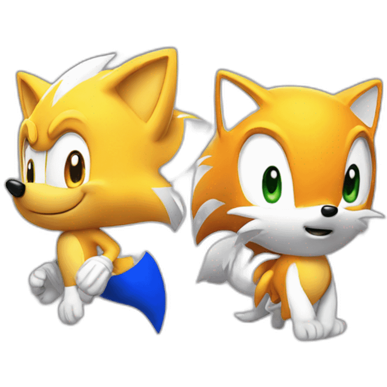 Sonic and Tails emoji