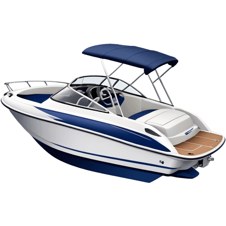 Speedboat - Bayliner 185 Bowrider (Model Year: 2020) (Iconic colour: White with navy blue accents) emoji