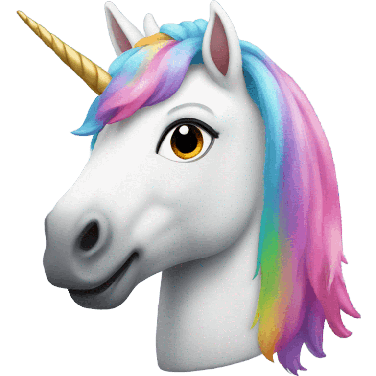 Un unicornio multicolor  emoji