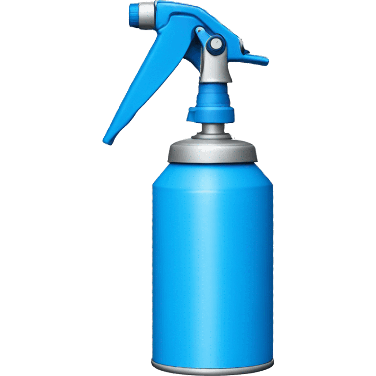 spray can color  blue with a regular small spray nozzle emoji