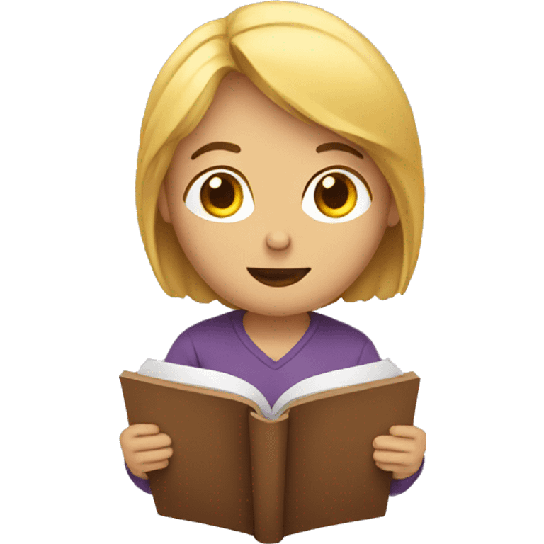 person reading emoji