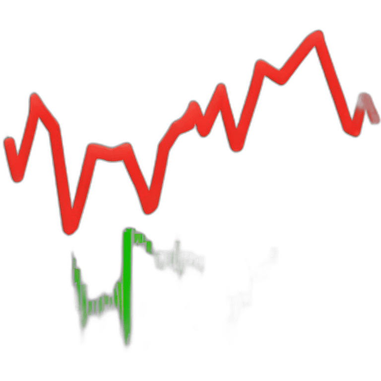 trading chart decreasing red graph emoji