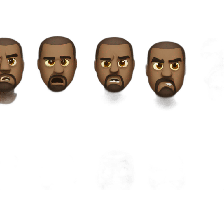 Kanye West angry emoji