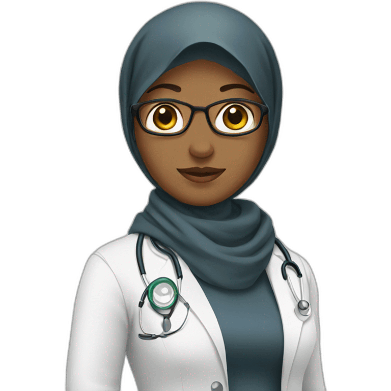 doctor with hijab emoji