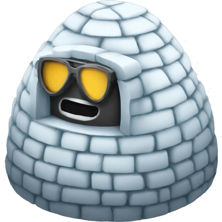 igloo + cool hacker emoji