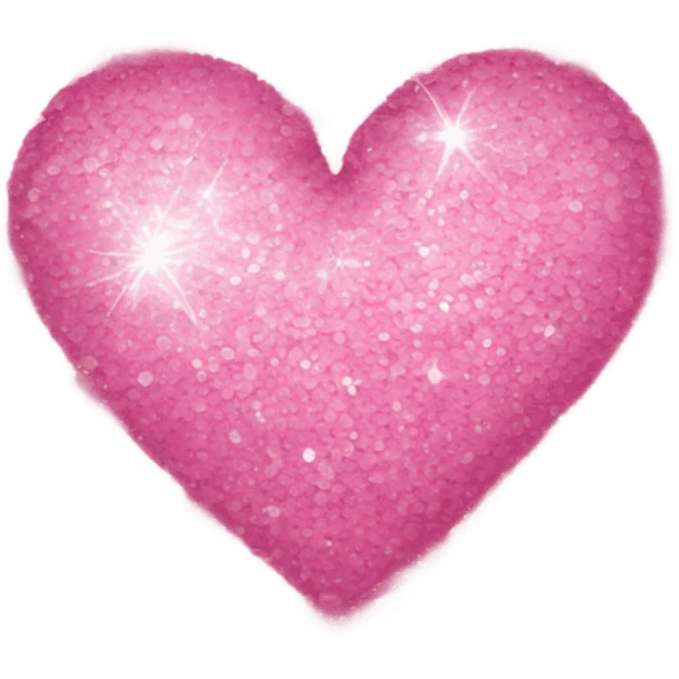 Pink glitter heart emoji