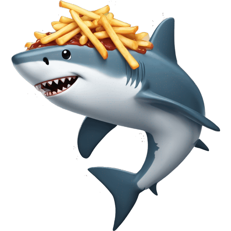 Poutine shark attack emoji