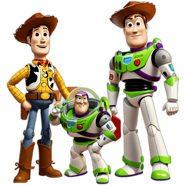 Toy Story buzz lightyear and woody emoji