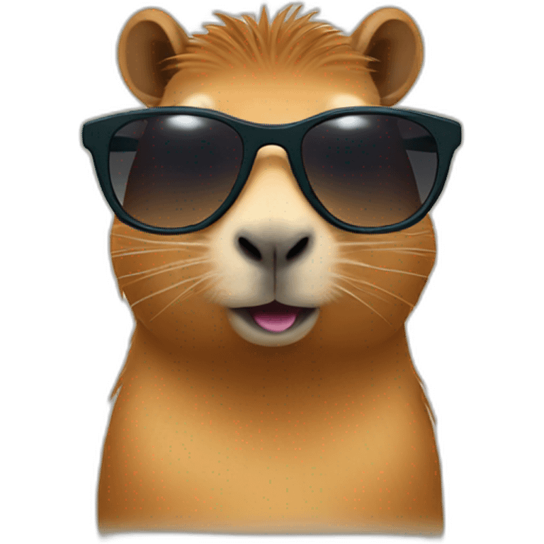 capybara with sunglasses emoji