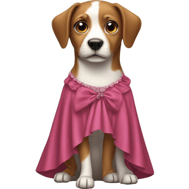 Dog with a dress emoji