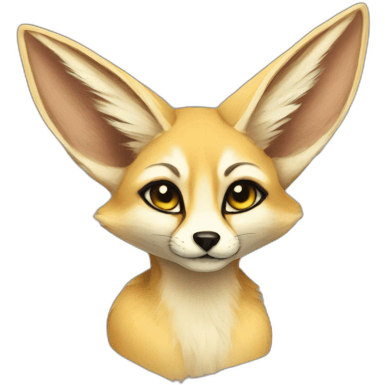 anthro fennec emoji