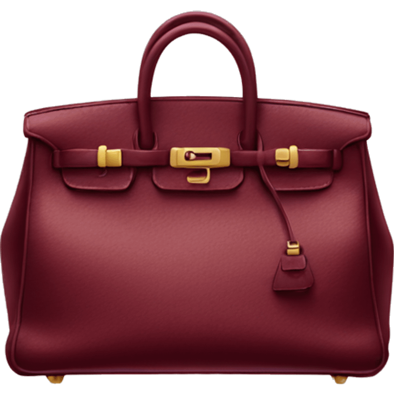 BUrgundy birkin  emoji