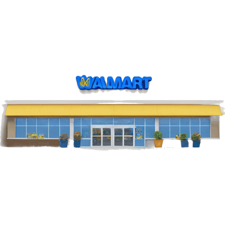 Walmart store building emoji