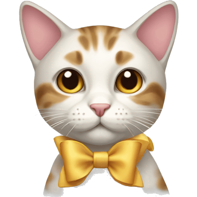 Cat with bow emoji