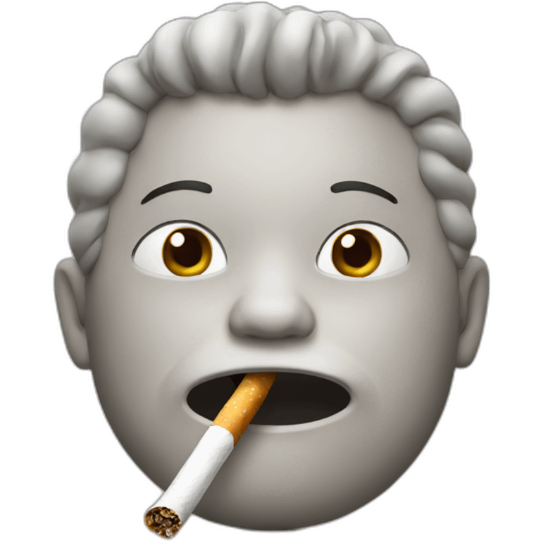 Eating cigarettes emoji