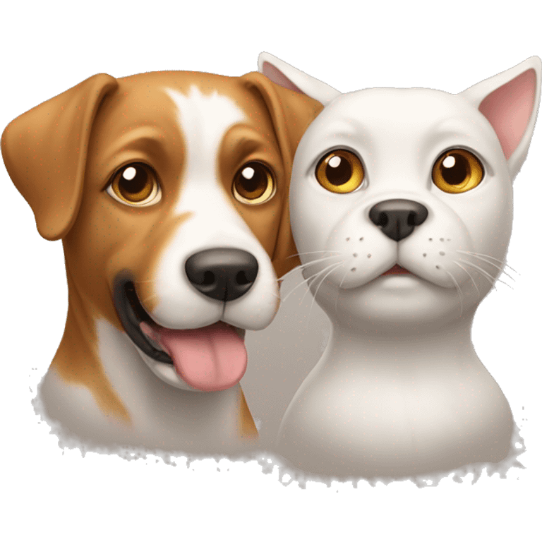 Cat and dog emoji