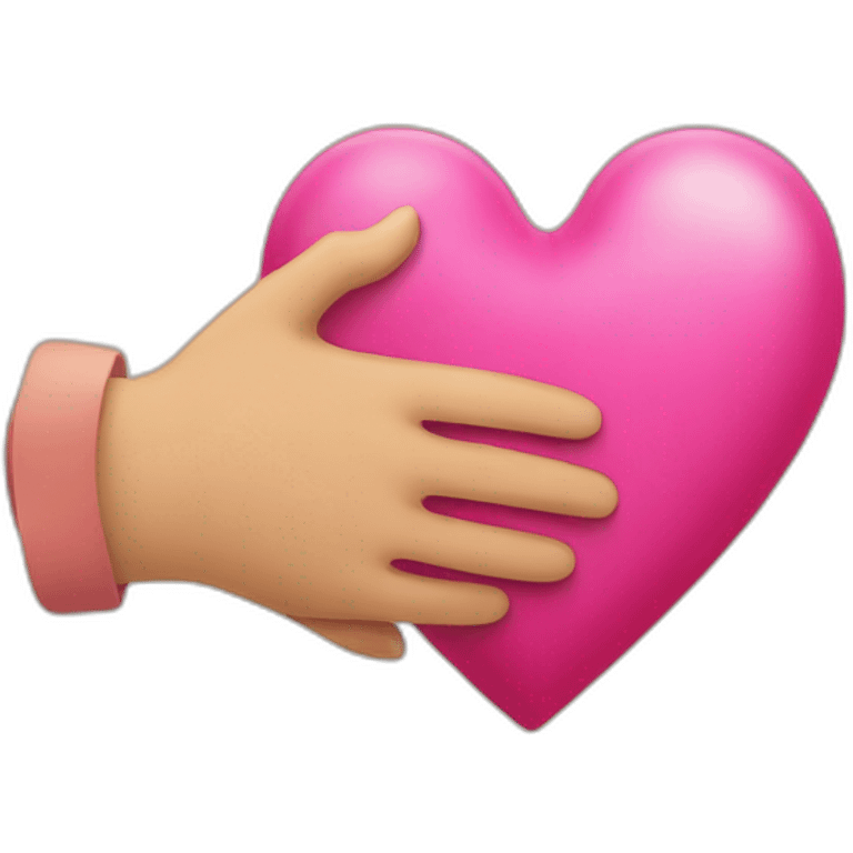 Coeur avec les mains emoji