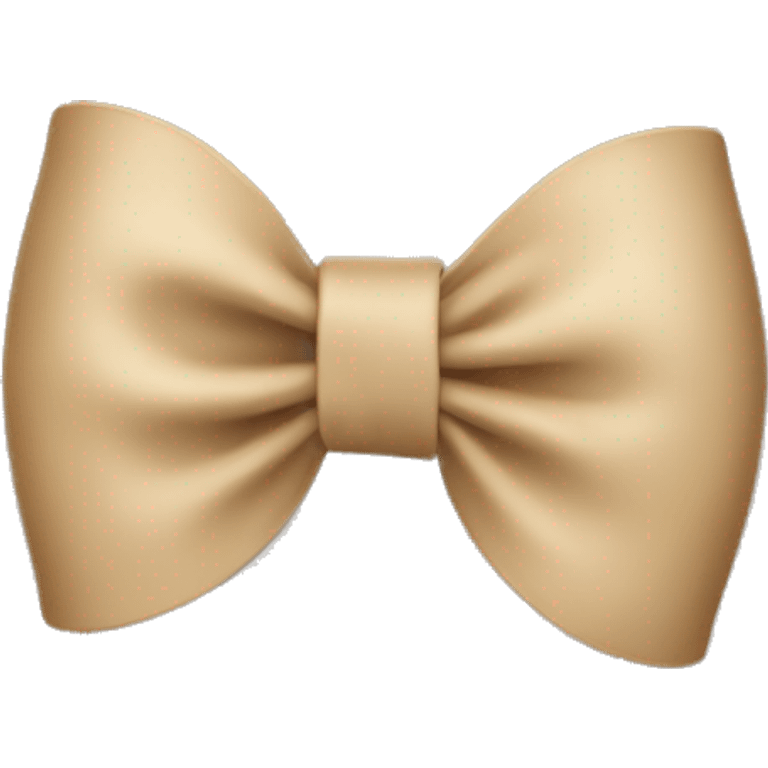 Beige bow emoji