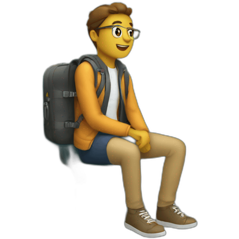 traveler-sitting on a train emoji