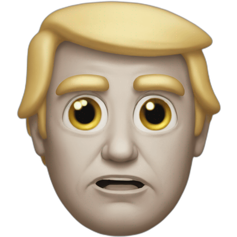 Donald trump as an alien emoji