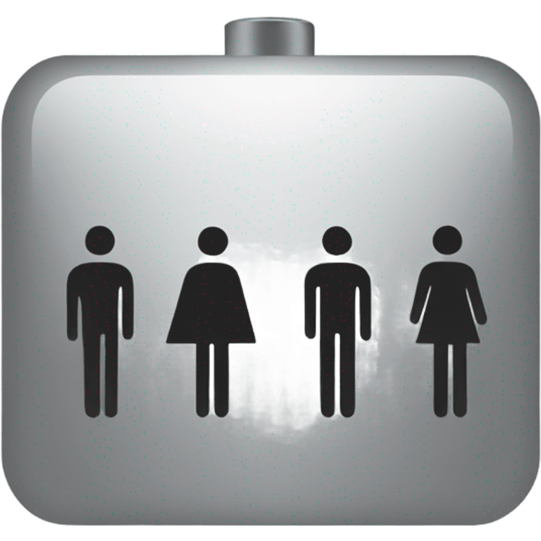 Bathroom sign man  emoji