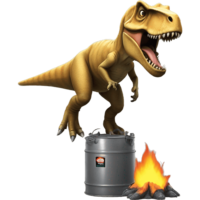 T. rex passing gas emoji