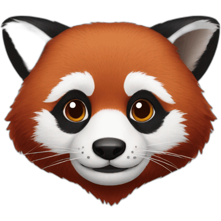 blue red panda emoji