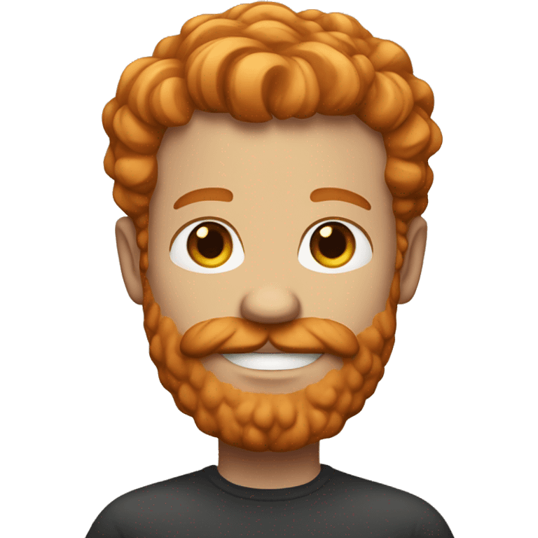 Ginger man with facial hair emoji