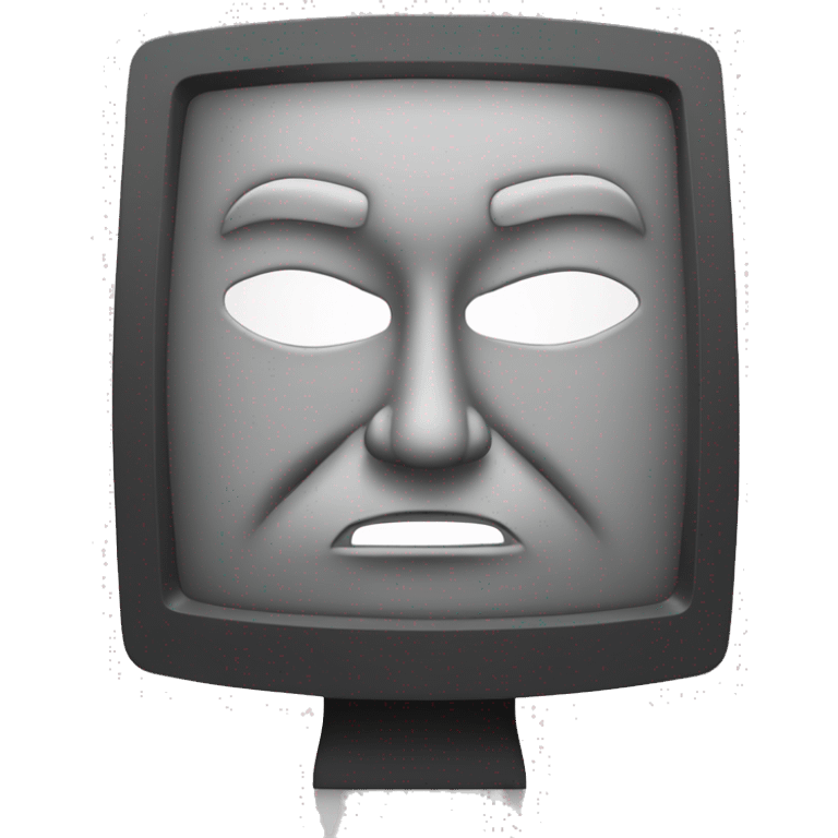 anonimous mask in front of PC terminal emoji