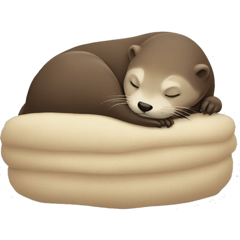 Otter sleeping emoji